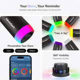 HidrateSpark PRO 21oz Smart Water Bottle, Insulated Stainless Steel, Tracks Water Intake with Bluetooth, LED Glow Reminder When You Need to Drink, Chug Lid - Imported from UK