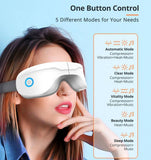 Latumab Eye Massager with Heat, Bluetooth Music Heated Massager for Migraines, Relax & Reduce Eye Strain Dark Circles & More - Imported from UK