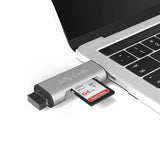 Jelly Comb USB 3.0 Card Reader with USB-C Adapter for PC, Macbook, Android Smartphones, Support SD, Micro SD, SDXC, SDHC, Micro SDHC, Micro SDXC Card Reader - Imported from UK