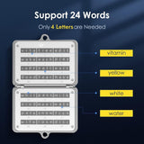 ELLIPAL Crypto Seed Phrase Backup, 316 Stainless Steel Metal Seed Phrase Storage with Lock Hole, 24 Words Backup, Compatible with BIP39 Hardware Wallets, Ledger, Trezor - Imported from UK