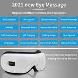 EyeCare Smart Bluetooth Eye Massager Portable Folding Massager with Heat Compression Air Pressure & Vibration to Relieve Eye Fatigue, USB Rechargeable Eye Massager with 5 Modes - Imported from UK