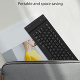 Wireless BT Foldable Silicone Keyboard 108 Keys Portable Waterproof Mini Keyboard Full Sealing Design Silent Typing Roll-up Keyboard - Imported from UK