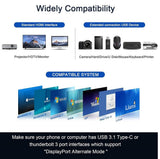 QGeeM 7-in-1 USB C Hub USB Type C to HDMI Adapter with 100W Power Delivery, 3x USB 3.0, SD/TF Card Reader - Imported from UK