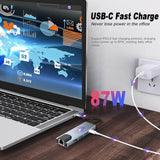 USB C Hub Multiport 5-in-1 Adapter USB C Docking Station with 4K HDMI RJ45 Ethernet 2x USB3.0 100W PD - Imported from UK