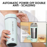 Car Portable 350ml Electric Cup 12V/7A 80W Heating Capacity 304 Stainless Steel Liner Auto-Shut-Off - Imported from UK