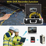 HBUDS 30M/100ft Pipeline Industrial Endoscope / Borescope Camera, Waterproof  IP68 Sewer Video Camera with 7" TFT LCD Monitor - Imported from UK