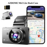 AZDOME M63 Lite 4K Dual Dash Cam 2K+1080P Dashboard Camera with GPS WiFi SD Card, 3