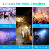 Fog Machine 1500W with 2 Sets of Controllers, Professional Smoke Machine for DJ Stage Halloween Party Wedding Christmas - Imported from UK
