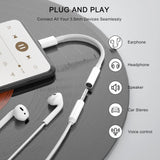 USB Type C to 3.5mm Headphone Jack Adapter USB Type C Aux 3.5mm Earphone Audio Jack Splitter - Imported from UK