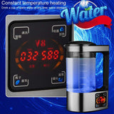 V8 Micro Electrolysis High Concentration Negative Ion 2L Water Purifier, Hydrogen Rich Water Machine, Hydrogen Water Generator, Large Capacity Constant Temperature Heating Microelectrolysis Hydrogen Water Health Cup Home Office Use - Imported from UK