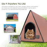 Mindkoo Pet House, A-Frame Heated Cat House For Outdoor & Indoor Use (Container Product as it is, No Warranty, No Guarantee, No Return, No Exchange) - Imported from UK