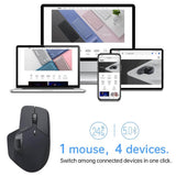Rapoo MT760M Multi-Mode Wireless Optical Mouse, Bluetooth 5.0 & 2.4G Multi-Mode Connection Up to 4 Devices, 11 Programmable Buttons, 4000 DPI HD Sensor (Container Product Without Box) - Imported from UK