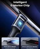 UGREEN USB C To USB C Cable, 100W Fast Charge 2M Nylon Braided & Aluminum Body Data Cable - Imported from UK