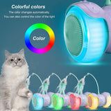 Pidsen Interactive Cat Toys, Smart Automatic & Manual Electric Kitten Toys for Indoor Cats, USB Rechargeable Remote Control Colourful Light Feathers with Bells Cat Ball for Cats Kitten - Imported rom UK