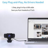 Wansview 1080P HD USB Webcam with Dual Microphone & Auto Light Correction, Plug & Play Web Cam for Video Streaming, Conference, Gaming & Study - Imported from UK