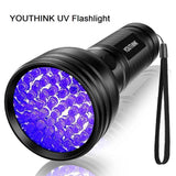 YOUTHINK 51 LEDs UV Flashlight, Portable Black Light Detector for Pet Urine Dry Stain, Bed Bug on Carpet Rugs Floor - Imported from UK