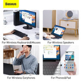 Baseus BA04 Mini Wireless Bluetooth 5.0 Adapter, USB Receiver Dongle - Imported from UK