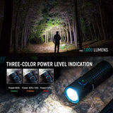 OLIGHT S1R II 1000 Lumens Compact Rechargeable EDC Flashlight with Single Rechargeable Battery & Magnetic Charging Cable - Imported from UK