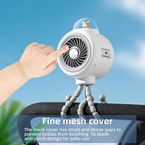 Stroller Fan, Portable Small Clip-on Fan with 3 Speeds & Rotating Personal Desk Cooling Fan for Car Seat, Crib, Treadmill, Camping, Travel - Imported from UK