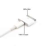 USB C Female to 30-Pin Male Adapter Android Micro USB to 30-Pin Converter Adapter - Imported from UKr - Imported from UK