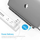 LENTION USB C 11-in-1 Laptop Docking Station, with 100W PD, 4K HDMI/DisplayPort, VGA, Ethernet, Card Reader, USB 3.0/2.0 & AUX Adapter - Imported from UK