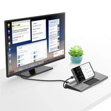 LENTION USB C 11-in-1 Laptop Docking Station, with 100W PD, 4K HDMI/DisplayPort, VGA, Ethernet, Card Reader, USB 3.0/2.0 & AUX Adapter - Imported from UK