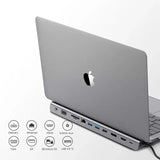 LENTION USB C 11-in-1 Laptop Docking Station, with 100W PD, 4K HDMI/DisplayPort, VGA, Ethernet, Card Reader, USB 3.0/2.0 & AUX Adapter - Imported from UK