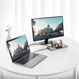 LENTION USB C 11-in-1 Laptop Docking Station, with 100W PD, 4K HDMI/DisplayPort, VGA, Ethernet, Card Reader, USB 3.0/2.0 & AUX Adapter - Imported from UK