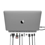 LENTION USB C 11-in-1 Laptop Docking Station, with 100W PD, 4K HDMI/DisplayPort, VGA, Ethernet, Card Reader, USB 3.0/2.0 & AUX Adapter - Imported from UK