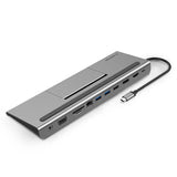 LENTION USB C 11-in-1 Laptop Docking Station, with 100W PD, 4K HDMI/DisplayPort, VGA, Ethernet, Card Reader, USB 3.0/2.0 & AUX Adapter - Imported from UK