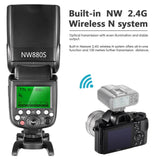 Neewer NW880s Camera  Flash Speedlite, 2.4G HSS 1/8000 HSS LCD Screens TTL GN60 Wireless Master Slave Flashlight for Sony A9 A7RIII A7III A7RII A7SII A7II A7R A7S A7 A6500 A6300 A6000 a77II RX10II/III/IV - Imported from UK