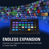 Elgato Stream Deck XL Advanced Studio Controller With 32 Macro Keys, Trigger Actions in Apps & Software Like OBS, Twitch, YouTube & More, Works with Mac & PC - Imported from UK