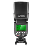 Neewer NW880s Camera  Flash Speedlite, 2.4G HSS 1/8000 HSS LCD Screens TTL GN60 Wireless Master Slave Flashlight for Sony A9 A7RIII A7III A7RII A7SII A7II A7R A7S A7 A6500 A6300 A6000 a77II RX10II/III/IV - Imported from UK