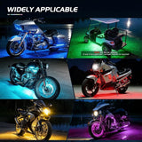 Underglow lights for motorcycle