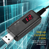 USB Boost Converter DC 5V to 9V 12V USB Step-up Converter Cable + 3.5x1.35mm Connecter For Power Supply/Charger/Power Converter - Imported from UK