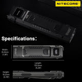 NITECORE EDC29 LUMINBLADE Tactical Flashlight, USB Type-C Rechargeable, Extremely Bright 6500 Lumens, 400m Range & 61 Hours Runtime LED Torch - Imported from UK