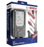 Bosch C7 Intelligent & Automatic Battery Charger - 12V-24V / 7A for Lead-Acid Batteries, GEL, Start/Stop EFB, Start/Stop AGM for Motorcycles, Cars & Light - Imported from UK