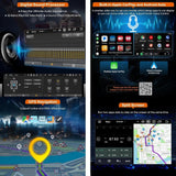 AUMUME 8-Core 4GB RAM+64GB ROM Android 14 Car Stereo GPS Sat Nav for AUDI A3/A4 7" DVD Player, Supports IPS Touch Screen Wireless CarPlay Android Auto DSP DAB+ Bluetooth 5.0 OBD2 WiFi - Imported from UK