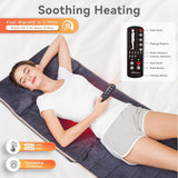 Snailax Memory Foam Full Body Massage Mat with Heat with 10 Vibration Motors & 6 Heating Pads, Back Massager Pad for Neck Back Waist Legs (Container product Without Box) - Imported from UK