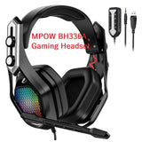MPOW Iron Gaming Headset, 7.1 Surround Sound with RGB Lighting Effects, Magic EQ Setting, Noise Cancelling Microphone USB/3.5mm Dual Mode - Imported from UK