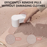 Z-Tilson Lint Remover Portable Fabric Shaver with 6-Leaf Blades Dual Protection Removable Bin Quickly Remove Fuzz Lint Balls Pills Bobbles from Clothes Couch Carpets & More - Imported from UK