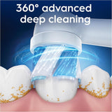 Oral-B iO Series Ultimate Clean Electric Toothbrush Replacement Heads, Twisted & Angled Bristles for Deeper Plaque Removal, Pack of 4, White - Imported from UK