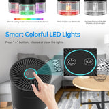 Kloudic 750ml Dehumidifier, Portable 7 Colors Changing Light Ultra Quiet Dehumidifier for Removing Damp Mold Moisture - Imported From UK