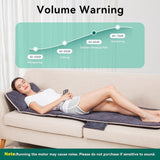 Snailax Memory Foam Full Body Massage Mat with Heat with 10 Vibration Motors & 6 Heating Pads, Back Massager Pad for Neck Back Waist Legs (Container product Without Box) - Imported from UK