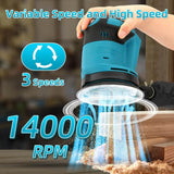 Makita 18V 125mm Cordless Lithium-ion Random Orbit Sander, 5" 14000RPM Electric Sander with 3 Speeds, Perfect for Woodworking (Battery Included) - Imported from UK