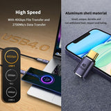 GELRHONR 40Gbps USB Type-C Extension Adapter, 100W 8K@60Hz Type-C Male to Female Connector - Imported from UK