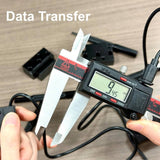 VINCA IP54 Professional Grade Industrial Digital Caliper, 12"/300mm, Inch/Millimeter/Fraction Conversion, Stainless Steel, Large LCD Screen Measuring Tool - Imported from UK