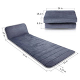 Snailax Memory Foam Full Body Massage Mat with Heat with 10 Vibration Motors & 6 Heating Pads, Back Massager Pad for Neck Back Waist Legs (Container product Without Box) - Imported from UK