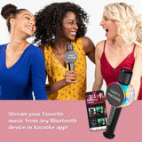 Singing Machine Wireless Karaoke Microphone for Kids &amp; Adults, Portable Handheld Bluetooth Party Machine Mic with Speaker &amp; Voice Changer Effect - Imported from UK