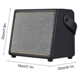 Rowin 30W Electric Guitar Multifunctional Amplifier with OTG BT Function, Rechargeable Portable Acoustic Guitar Amp Reverb Chorus Effect REC Microphone Inputs Aux In Headphone Jack - Imported from UK